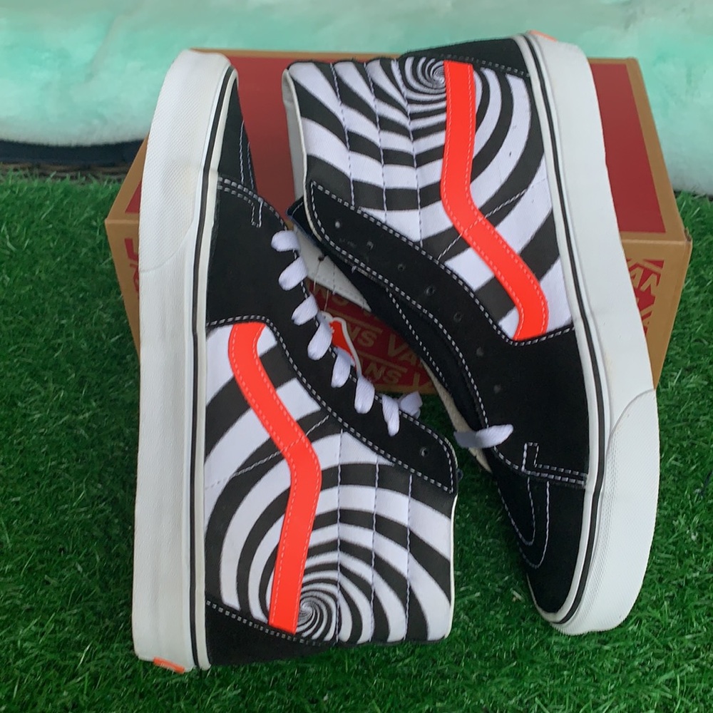 VANS SK8-HI Swirl Black/Flery Coral men’s - Picture 6 of 16